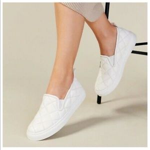 M. Gemi Maddalena Quilted Leather Slip On Shoe / Sneaker Size 37 White - Italy